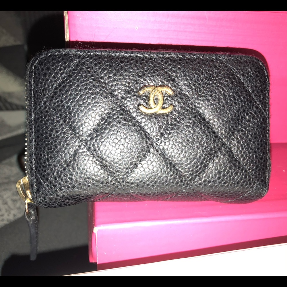 Chanel Quilted card holder